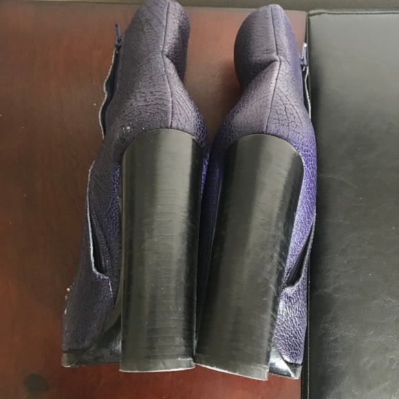 3.1 Phillip Lim Purple Leather Jayne Ankle Boots - Picture 4 of 8